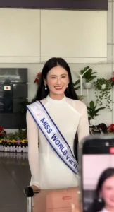 Hoa hậu Ý Nhi rạng rỡ trở về Việt Nam sau Miss World 2025