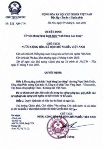 Lao động không ngơi nghỉ, người công nhân mỏ nhận danh hiệu Anh hùng