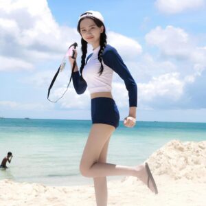 Văn hóa đồ bơi dài tay độc đáo của người Hàn Quốc